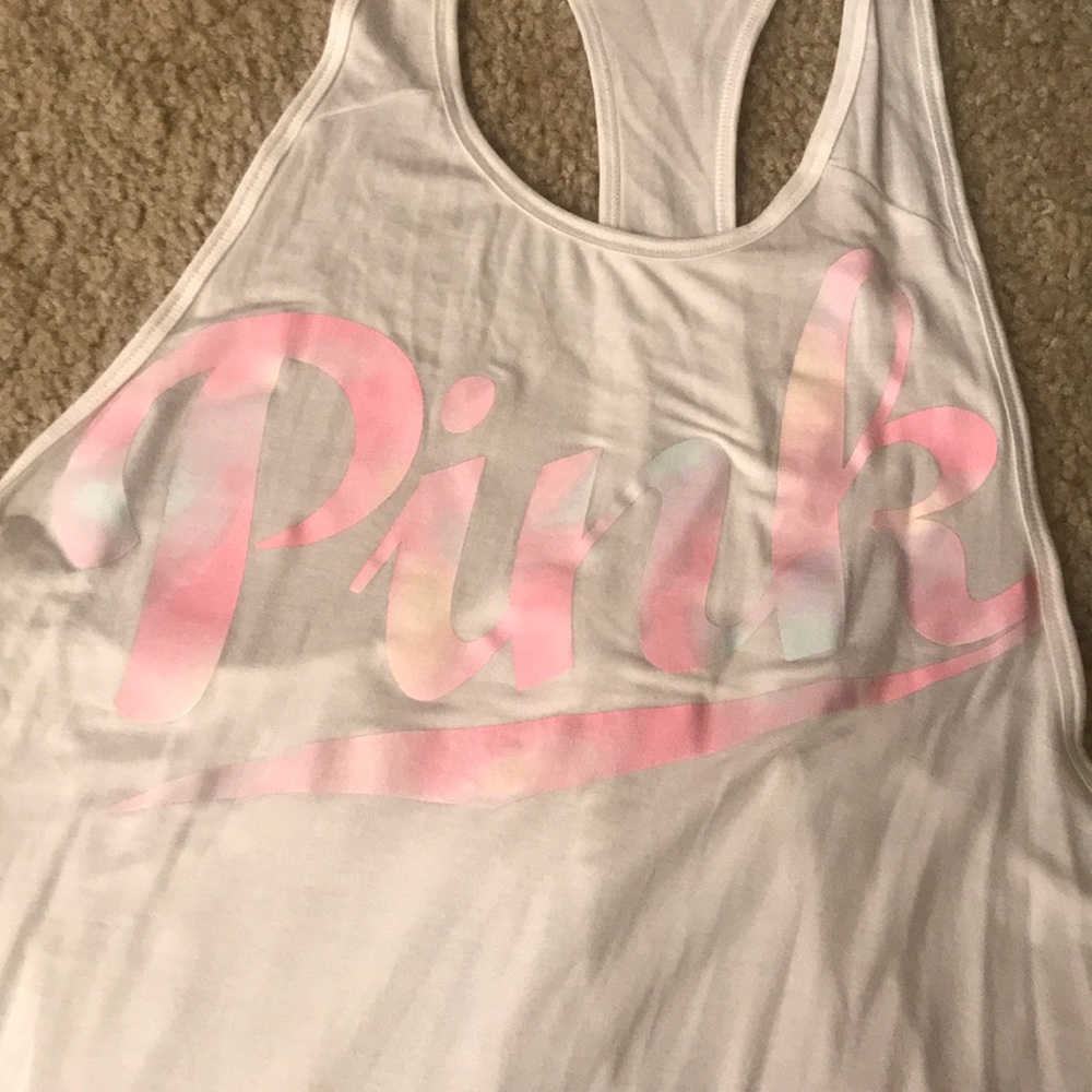 Victoria secret pink racer back super soft tank